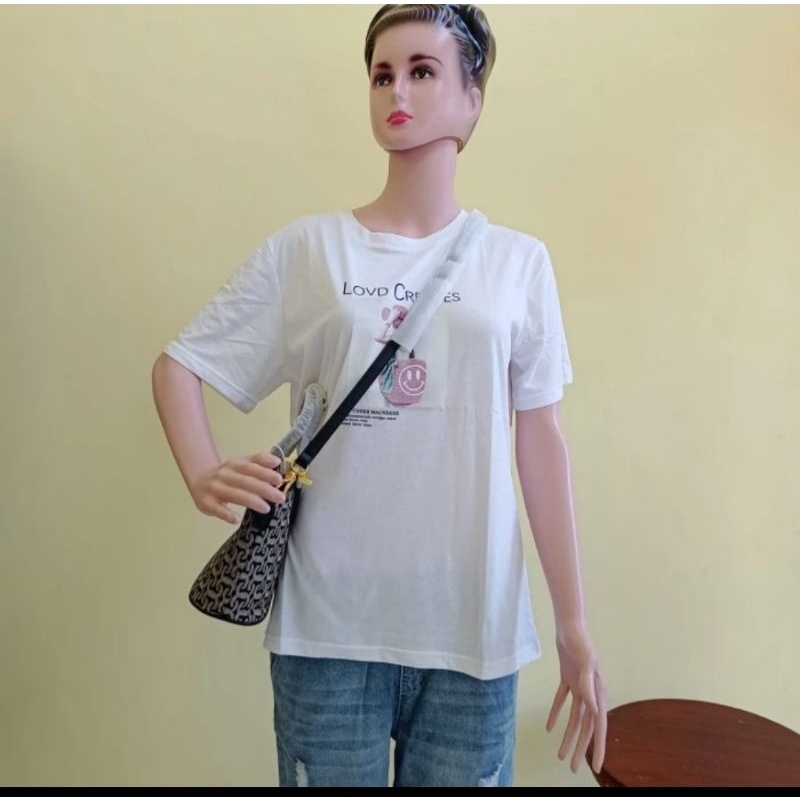 tas wanita mini motif rantai warna hitam(k8887)