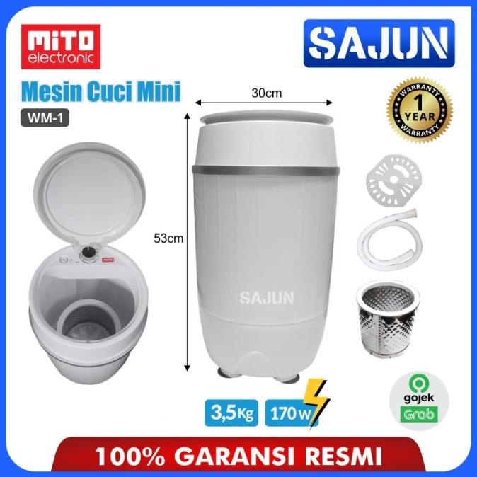 Mesin Cuci Portable Mito WM 1 - Mesin Cuci Mini Mito WM-1