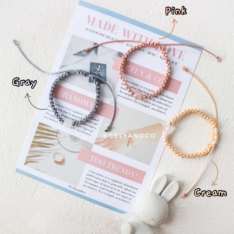 Gelang Tali Macaron Beads