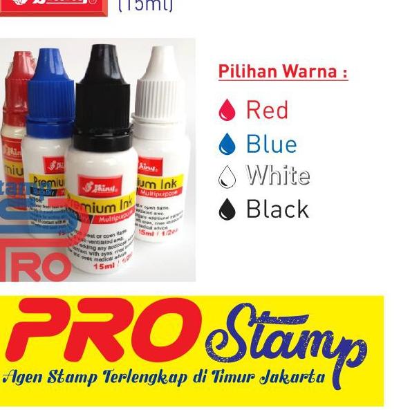 

Stock Ada10.10 Tinta Stempel Waterproof / Tinta Permanent / Tahan Air / Tinta Anti Luntur SHINY (15ml) 911♔