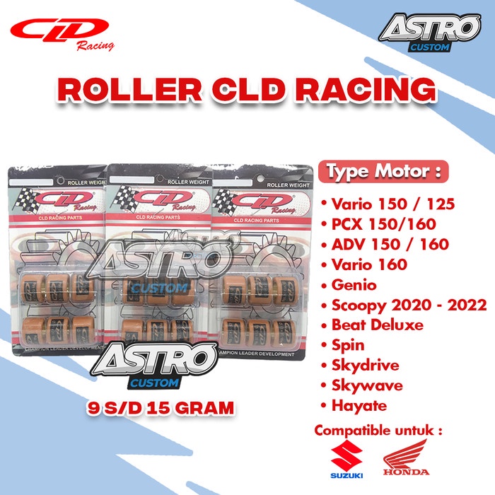 Roller CLD Vario PCX SPIN SkyWave Untuk Upgrade Tenaga CVT Akselerasi