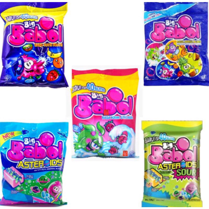 Permen BIG BABOL Karet Bubble Gum Pak Isi 40 Butir