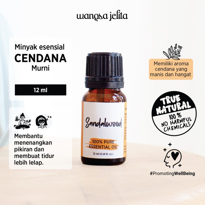 Wangsa Jelita Sandalwood 100% Pure Essential Oil 12 ml