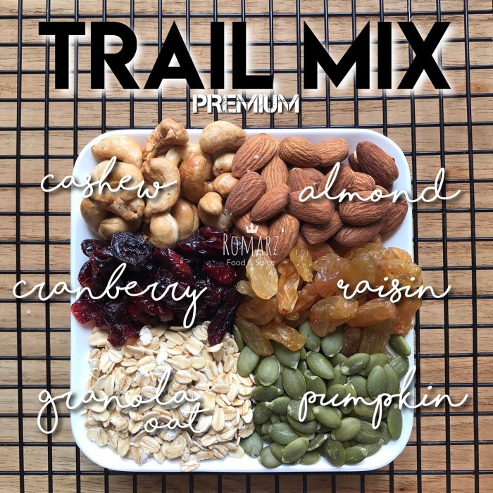 

TRAIL MIX GRANOLA PREMIUM DELIGHT 125gr - SUPER FOOD - ALMOND - MEDE