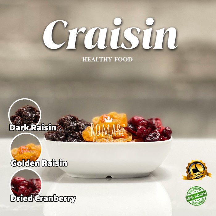 

CRAISIN TRAILMIX PREMIUM DRIED CRANBERRY DARK RAISIN GOLDEN RAISIN