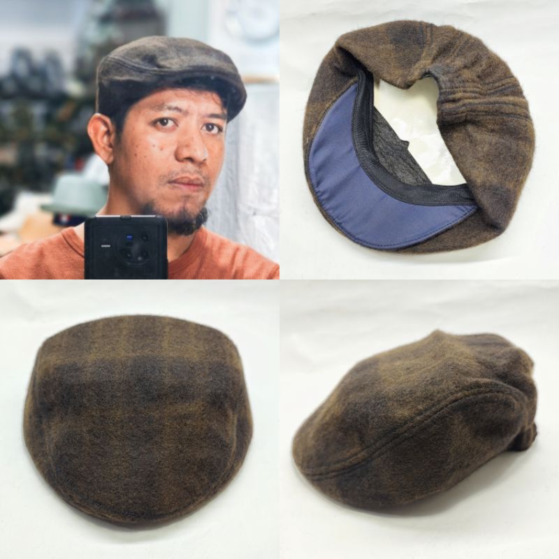 PATINO FLANEL/FLAT CAP HAT/ TOPI KODOK/ TOPI COPET/ TOPI PELUKIS/ TOPI SUTRADARA/ TOPI