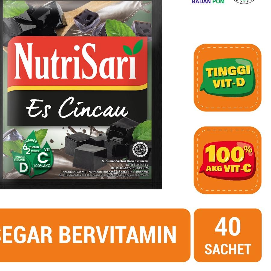 

Termurah✅NutriSari Es Cincau 40 Sachet - Minuman Buat Vitamin C & Vitamin D