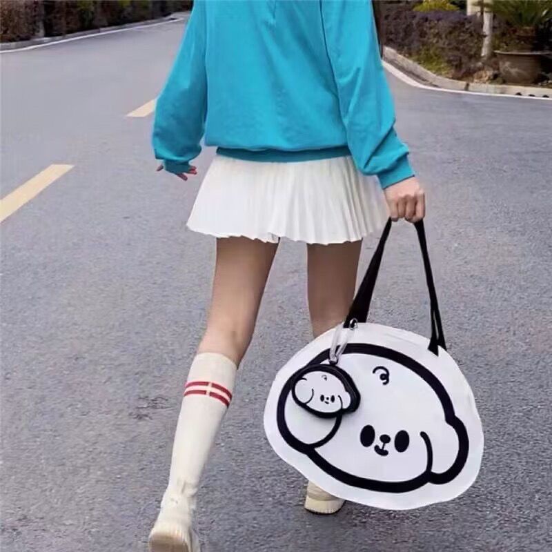 ✖┋Sera  Toko Harajuku Jepang Cute Vintage Gadis Tas Bahu Retro Korea Kapasitas Besar Siswa Tas Kanvas