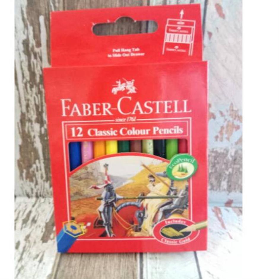 

Spesial 7.7☺ [D] Pensil Warna Faber Castell 12w classic Pendek 825➤
