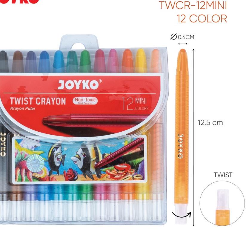 

7BD7B-H Crayon Putar TITI 12 Warna Mini 879✪