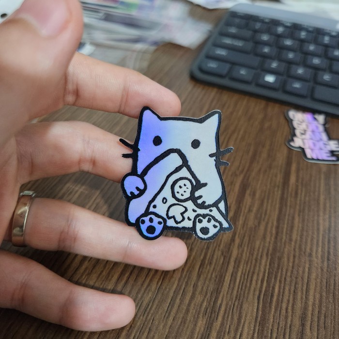 

Sticker Hologram Anime - PSH1655 - Kitty Pizza