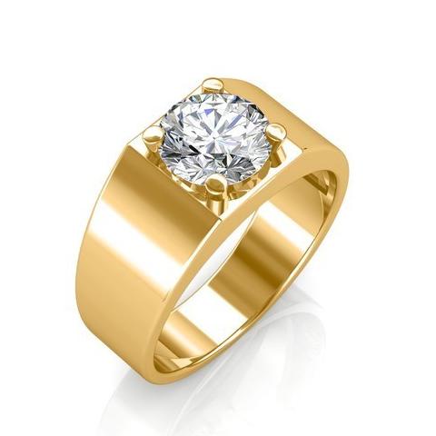 1901 Hijab Cincin Pria Berlian Swarovski Lapis Emas