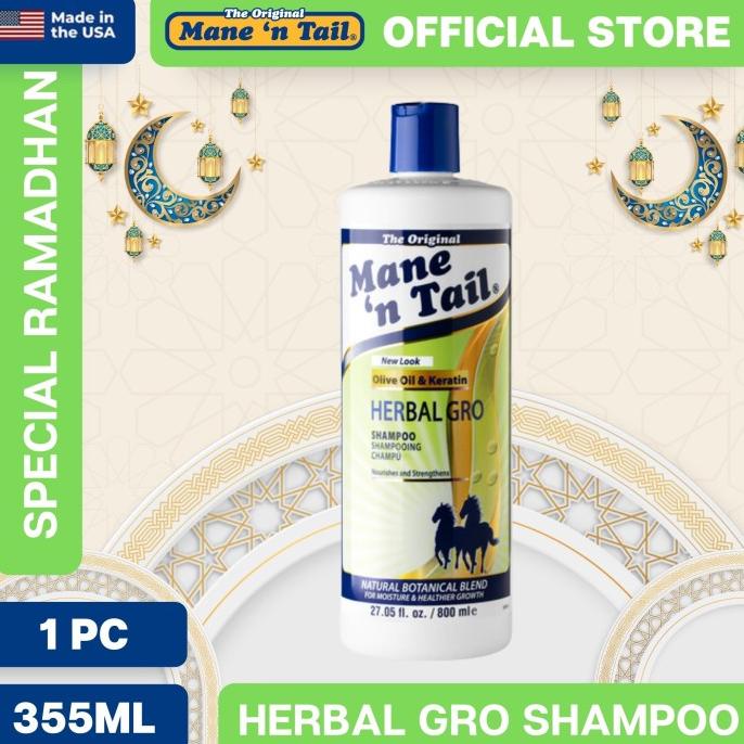 Mane n Tail Herbal Gro Shampoo 800ml / Sampo Kuda Herbal Gro Big Size