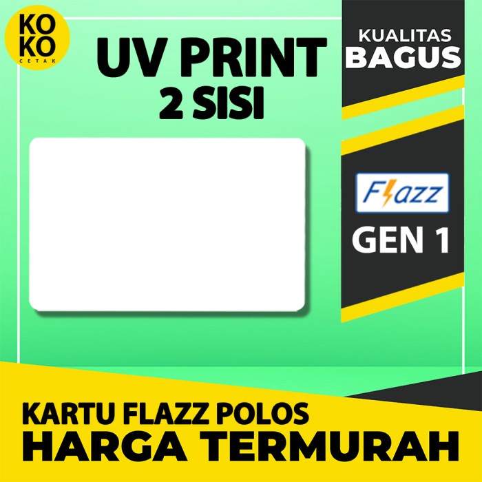 KARTU FLAZZ BCA POLOS PUTIH / GEN 1 FLAZZ POLOS GEN 1 POLOSAN 2 SISI ARRIVAL!!!!