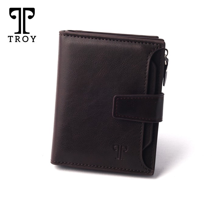 Dompet Pria TOKOKOE | Dompet Pria Model Berdiri | Original Kulit | TROY HD Series - Burgundy(J3A5) d