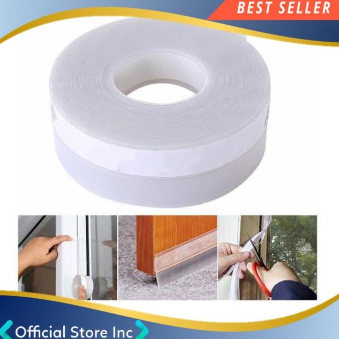 

Lakban Karet Silikon Isolasi Penutup Celah Gap Pintu Jendela 5M Aloet