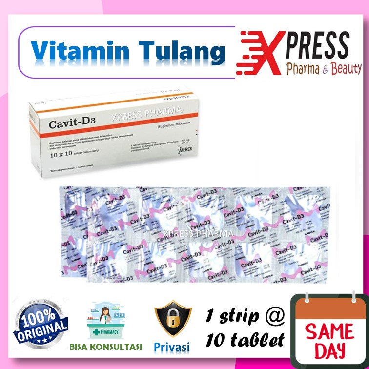 XPRESS  Cavit D3 - Cavit D 10 Tablet Strip Vitamin Tulang Kalsium