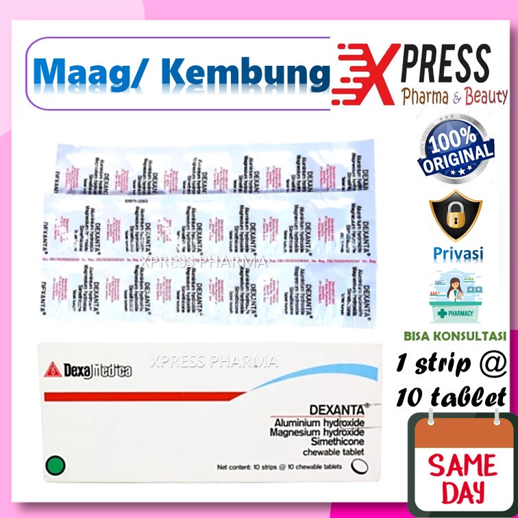 XPRESS  STRIP Dexanta Tablet Obat Maag Deksanta
