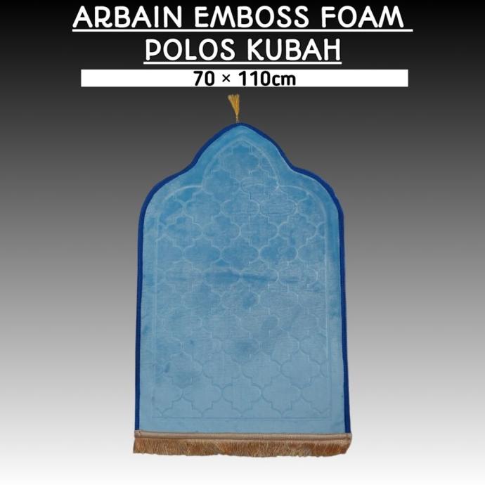 Sajadah Emboss Foam Kubah Tebal / Sajadah Kubah Emboss