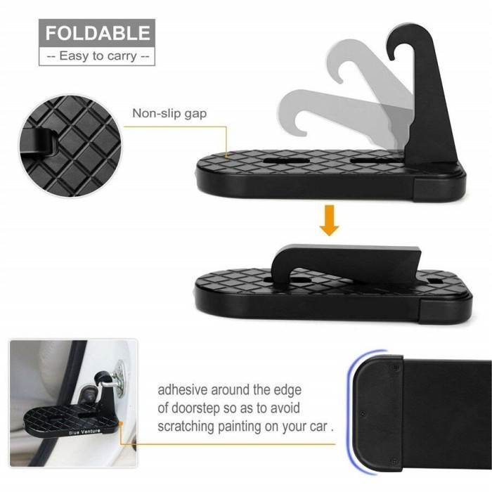 FMFIT Car Door Step rack Hooked pijakan Injakan Kaki ke atas Rooftop Mobil