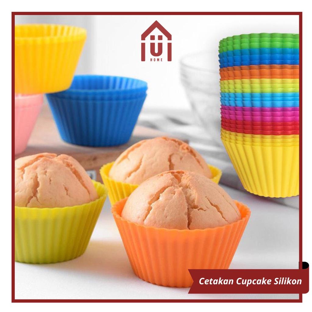 UNISO - CETAKAN PUDING KUE COKLAT SILIKON BULAT CUPCAKE MUFFIN CUP CAKE BULAT TALAM | CETAKAN SILIKO