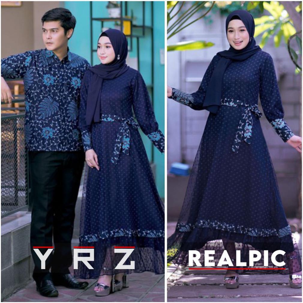 Gamis Brukat Couple Terbaru, Gamis Remaja Batik Couple Untuk Kondangan Lamaran Wisuda Lebaran Beatif