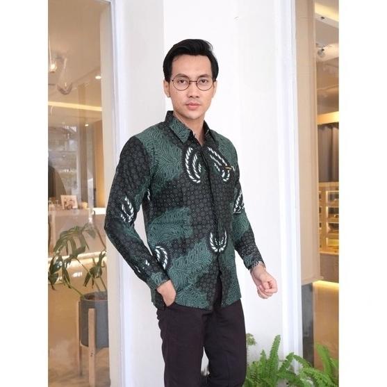 KAPAL TANDAS IJO LUMUT Baju Batik Pria Lengan Panjang Premium Furing Modern Adem Casual Kemeja Forma