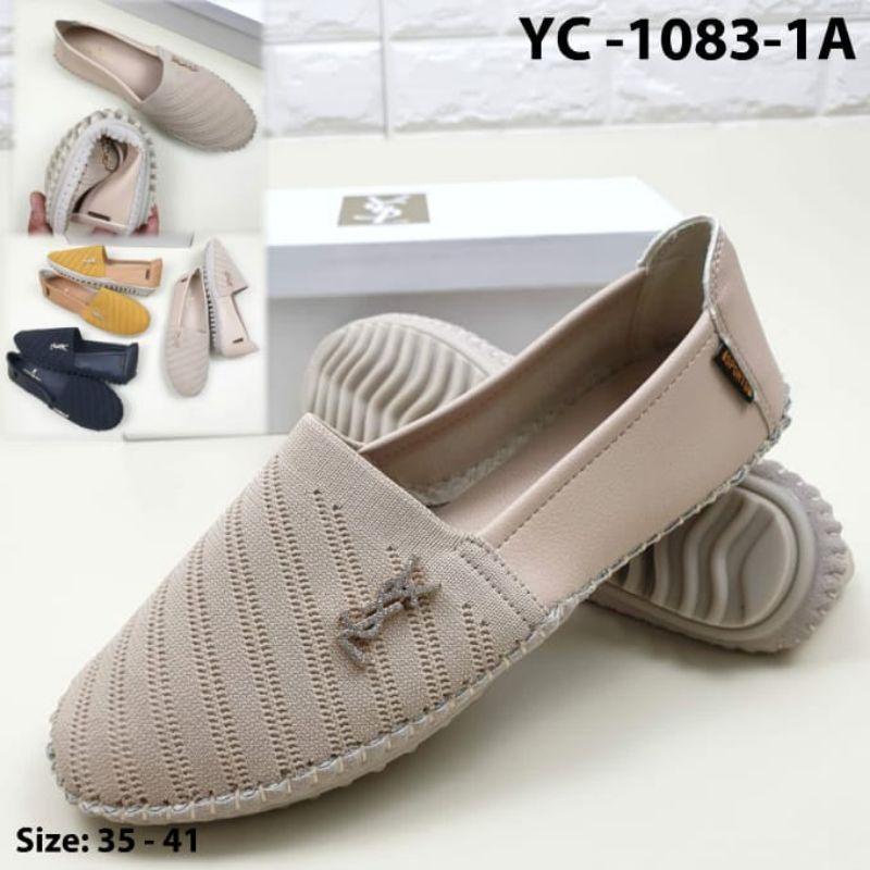 SEPATU YSL YC-1083-1A ESPADRILLES BALLET