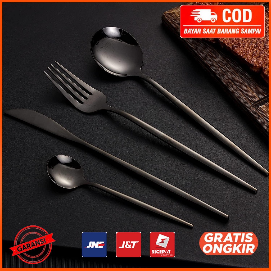 Set Alat Makan Sendok Garpu Pisau Cutlery Western Style 24 PCS C24