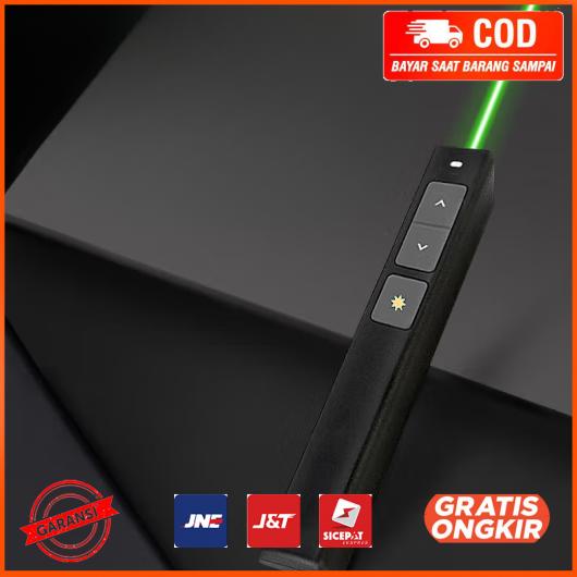 Laser Pointer Presentasi Wireless Slideshow Green Light 100 Meter