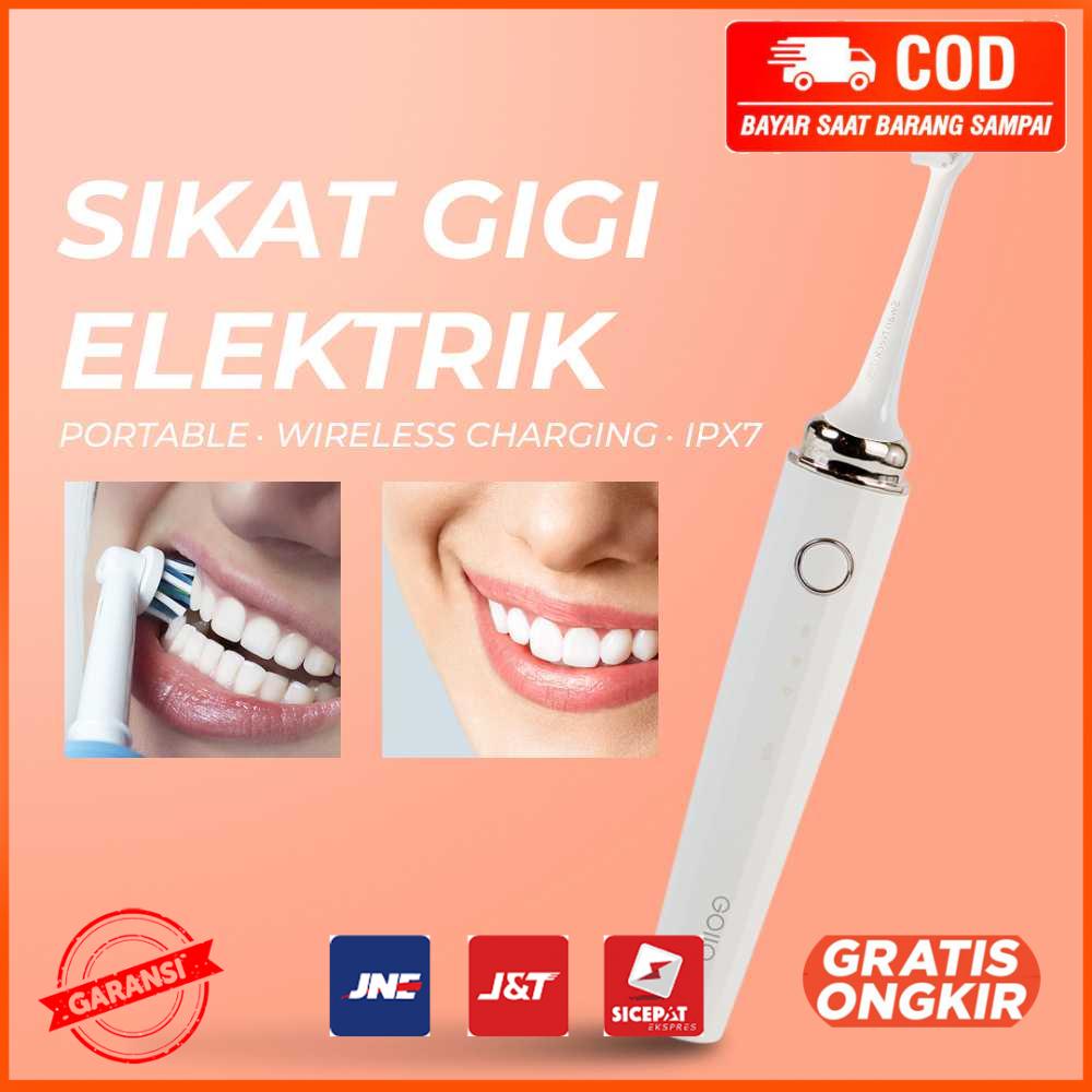 Sikat Gigi Elektrik Portable Wireless Charging IPX7 GO110