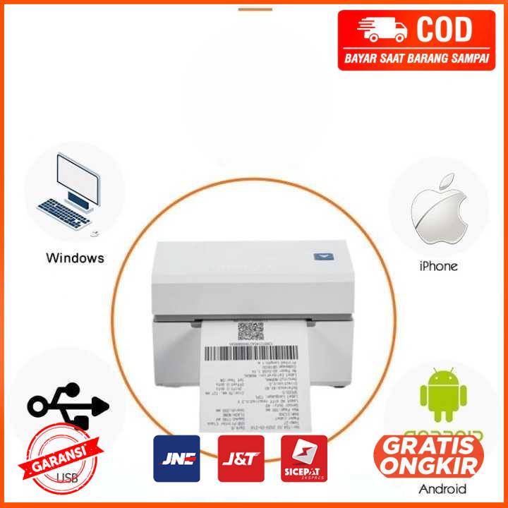 Printer Thermal Mini Stiker Label Thermal Printer POS USB 80mm CC330