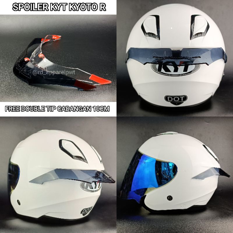 spoiler helm kyoto R - spoiler helm kyt kyoto