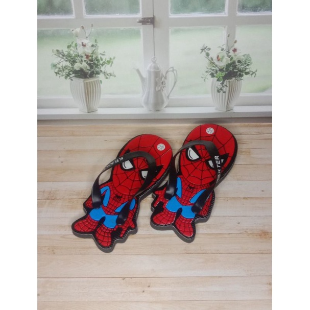 SANDAL ANAK PRIA/SANDAL KARAKTER SPIDERMAN