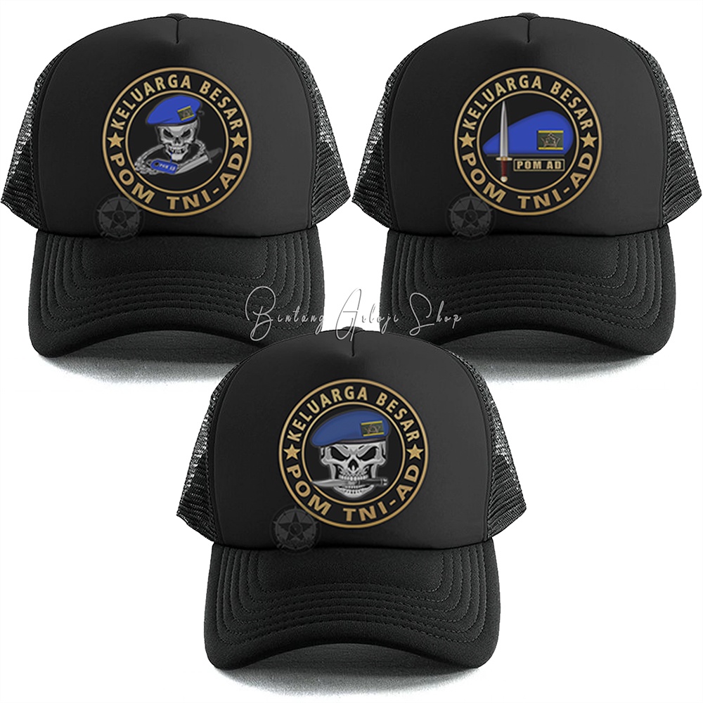 Topi Skull Keluarga Besar POM TNI-AD Istimewa &amp; Murmer