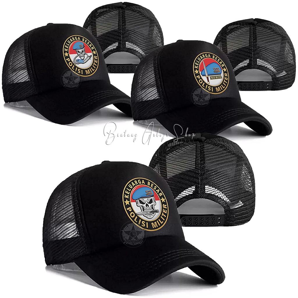 Topi Skull Keluarga Besar Polisi Militer (Polri) Istimewa &amp; Murmer