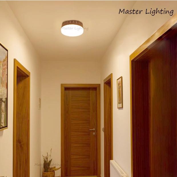 H-372 lampu downlight outbow led 9w tempel plafon panel bulat handmade