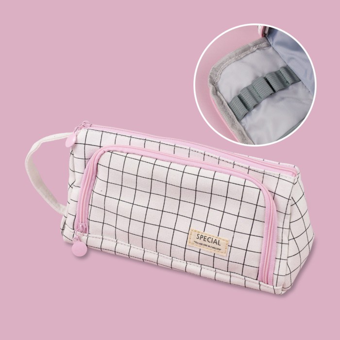 

BAYAR DITEMPAT Angoo Tempat Pensil Large Capacity Pencil Case Pouch Stationery Motif /ALAT TULIS