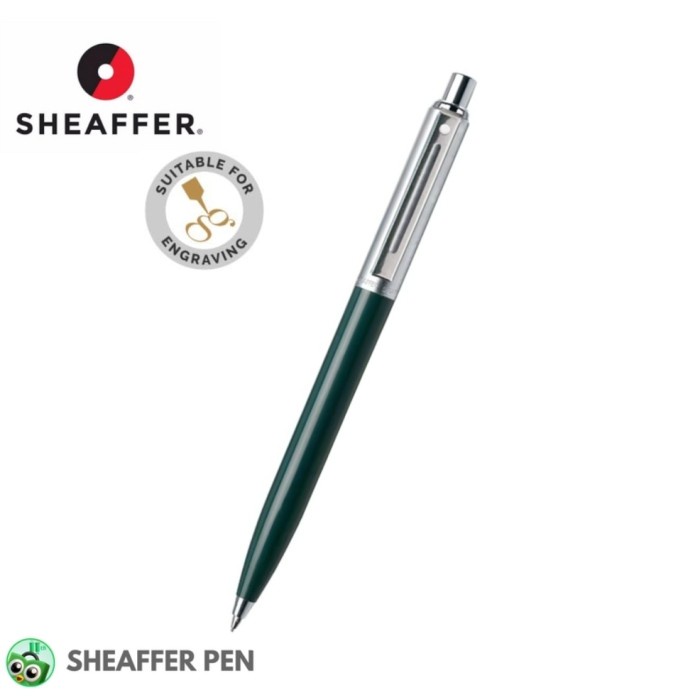 

BAYAR DITEMPAT Sheaffer Sentinel Green Ballpoint Pen with Chrome Trim Ballpoint /ALAT TULIS