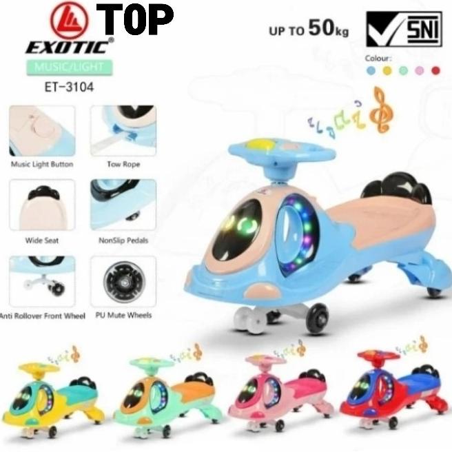 Mainan Anak Ride On Swing Car Mode Exotic ET 3104