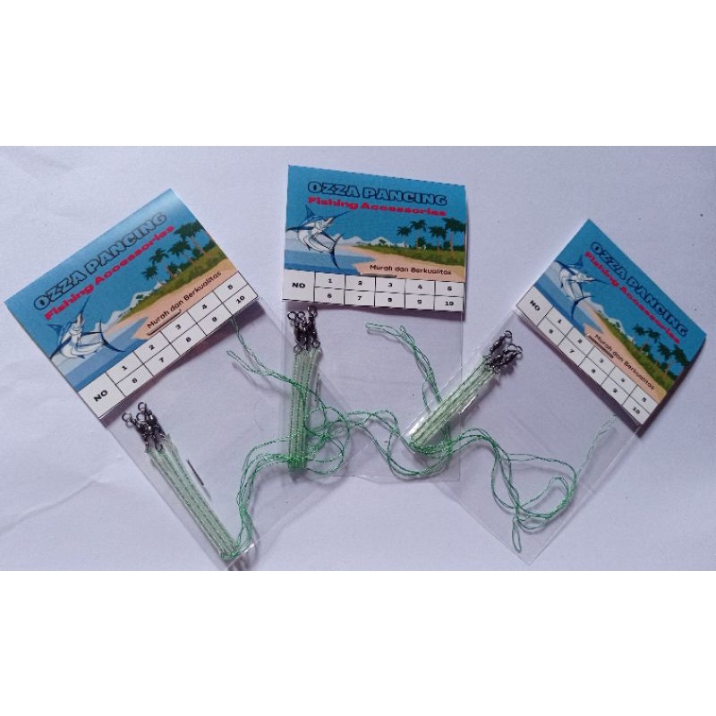 OZZA (ISI 3 BIJI) Rangkaian Pancing Lumut Kosongan Tanpa Kail