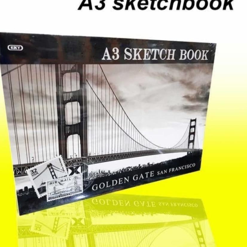 

Super Sale SKETCH BOOK KIKY / BUKU GAMBAR SKETSA A3 ISI 50 LEMBAR