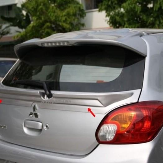 Spoiler Mitsubishi Mirage Plastik Rear Spoiler ABS