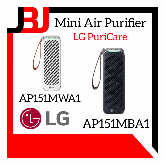 LG PURICARE MINI AIR PURIFIER AP151MBA1 AIR PURIFIER MINI AP151