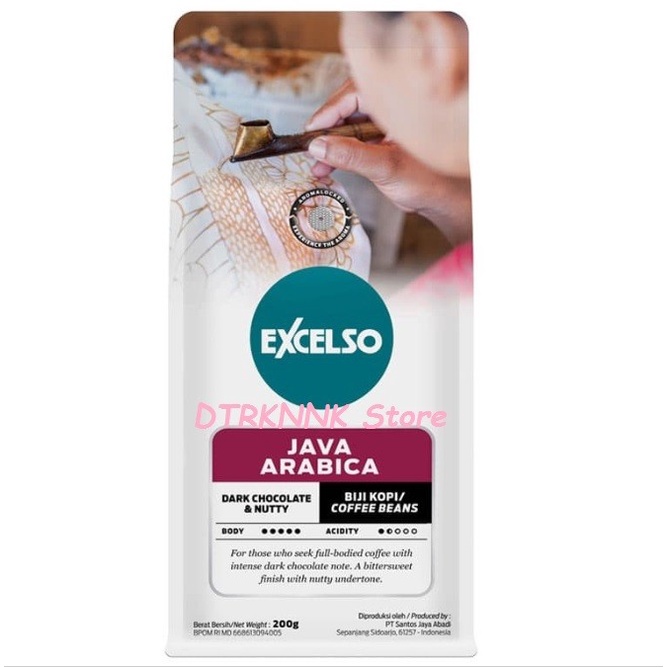 

Sale EXCELSO Kopi JAVA ARABICA 200 gram /KOPI EUBE/KOPI KAPAL API/KOPIBUBUK/KOPI ROBUSTA/KOPI