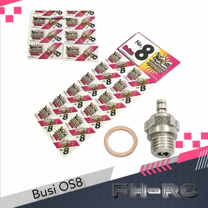 Promo Os Engine Glow Plug Busi Os 8 No.8 For Engine Rc Termurah