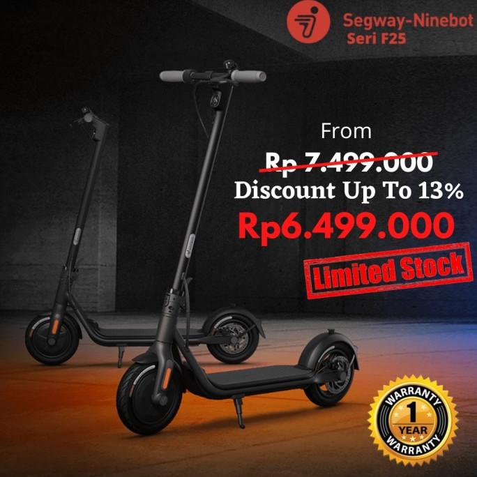 Segway Ninebot Kick Scooter F25 Garansi Resmi / Skuter Listrik Segway