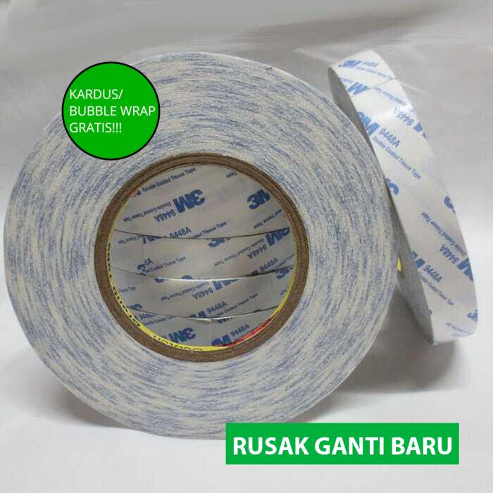 

(BISA COD!!!) Nuopeylo Lakban Double Side Strong Sticky Glue Tape 50 meter - ZNK9448