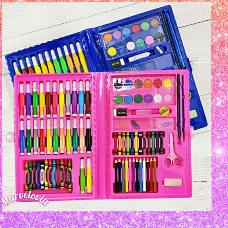 

Penjualan Murah Crayon Anak Set Koper 86 Pcs In 1 Krayon Pensil Warna Mewarnai Anak