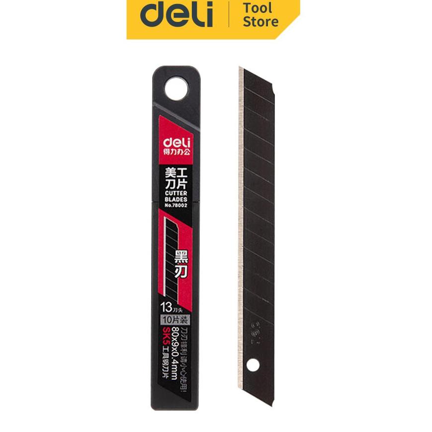

[F8Y44] Deli Cutter Blade / Isi Ulang Cutter SK5 Isi 10 pcs perkakas 78002 46